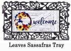 Americana Floral Wreath Sassafras Mat - 10 x 22 Insert Doormat