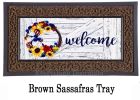 Americana Floral Wreath Sassafras Mat - 10 x 22 Insert Doormat