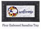 Americana Floral Wreath Sassafras Mat - 10 x 22 Insert Doormat