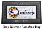 Americana Floral Wreath Sassafras Mat - 10 x 22 Insert Doormat