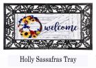 Americana Floral Wreath Sassafras Mat - 10 x 22 Insert Doormat