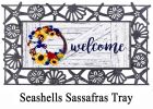 Americana Floral Wreath Sassafras Mat - 10 x 22 Insert Doormat