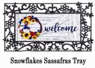 Americana Floral Wreath Sassafras Mat - 10 x 22 Insert Doormat