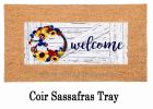 Americana Floral Wreath Sassafras Mat - 10 x 22 Insert Doormat