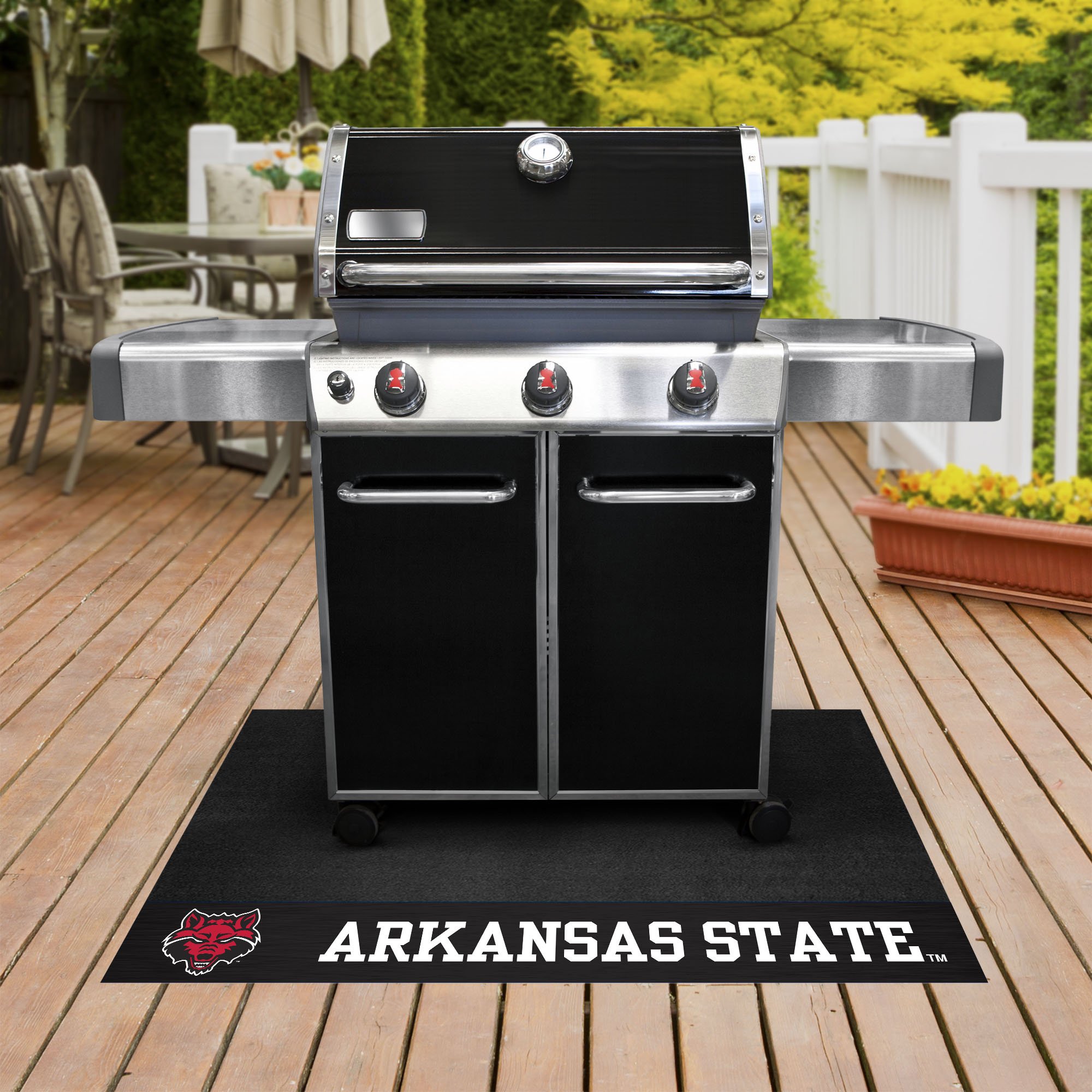Arkansas State University Red Wolves Grill Mat Vinyl 26 x 42