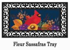 Autumn Cardinal Floral Sassafras Mat - 10 x 22 Insert Doormat