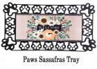 Autumn Floral Swag Burlap Sassafras Mat - 10 x 22 Insert Doormat