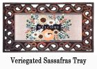 Autumn Floral Swag Burlap Sassafras Mat - 10 x 22 Insert Doormat