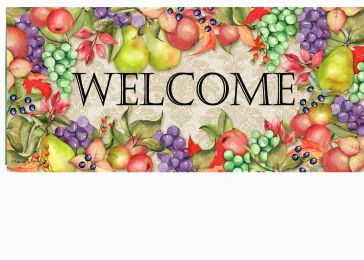 Autumn Fruits Sassafras Mat - 10 x 22 Insert Doormat