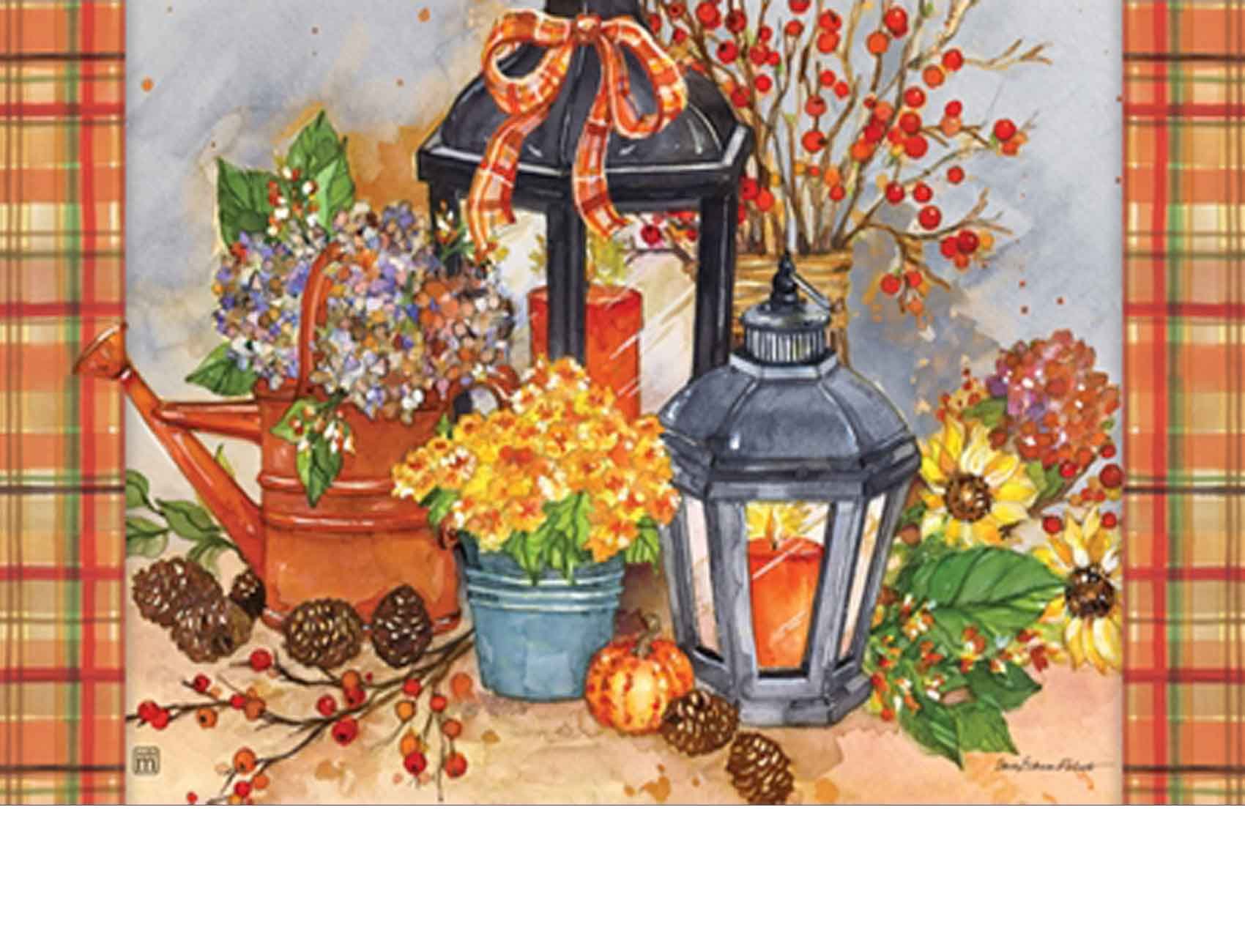Indoor Outdoor Autumn Lights Matmates Doormat 18 X 30