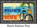 Hatch Embossed Beach Bike Doormat - 19 x 30