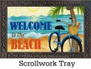 Hatch Embossed Beach Bike Doormat - 19 x 30