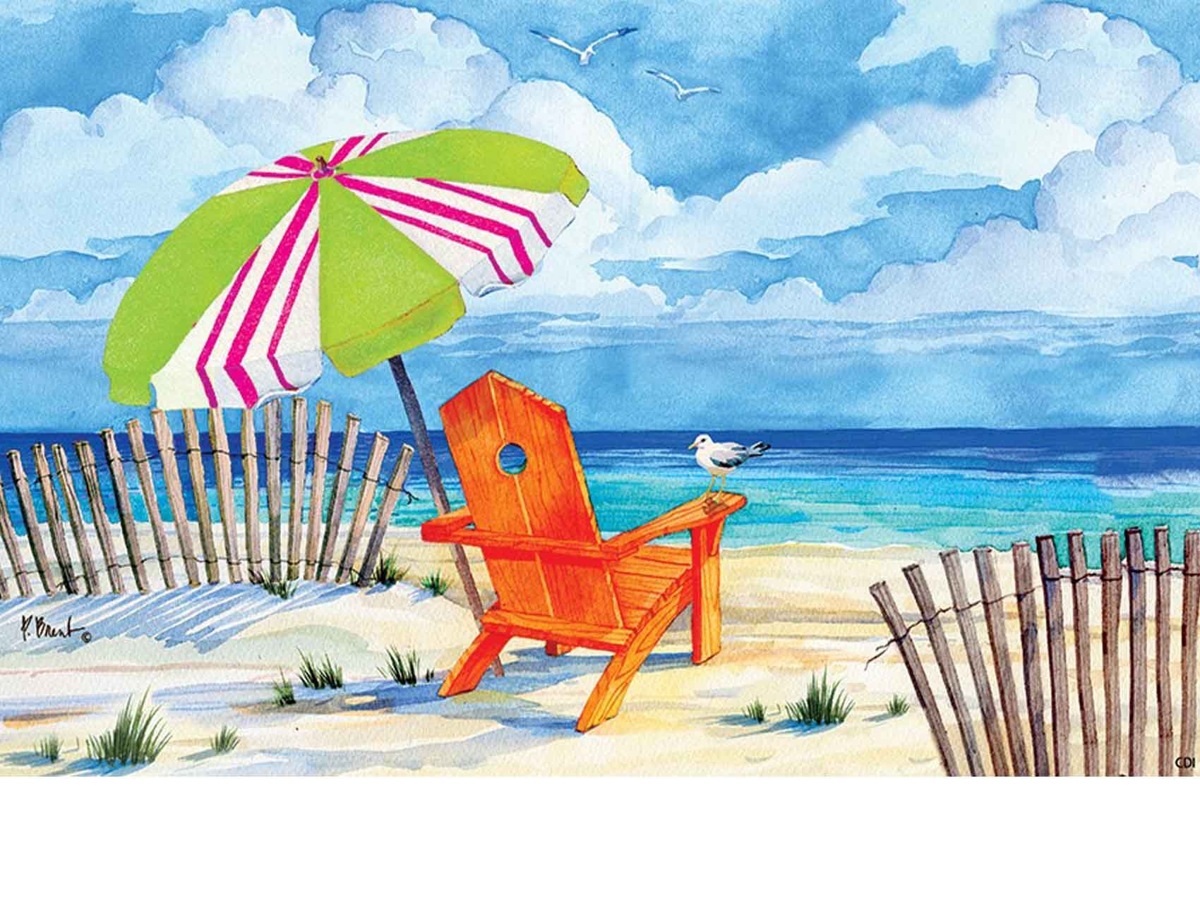 Indoor Outdoor Beach Chairs Insert Doormat 18x30