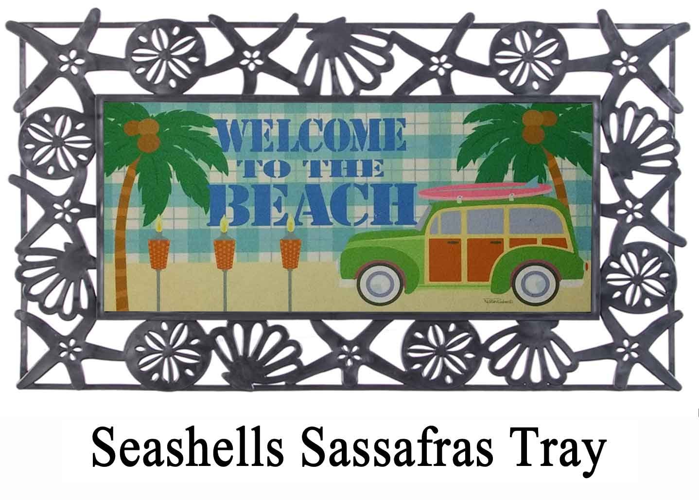 Sassafras Beach Welcome Mat 10 X 22 Insert Doormat