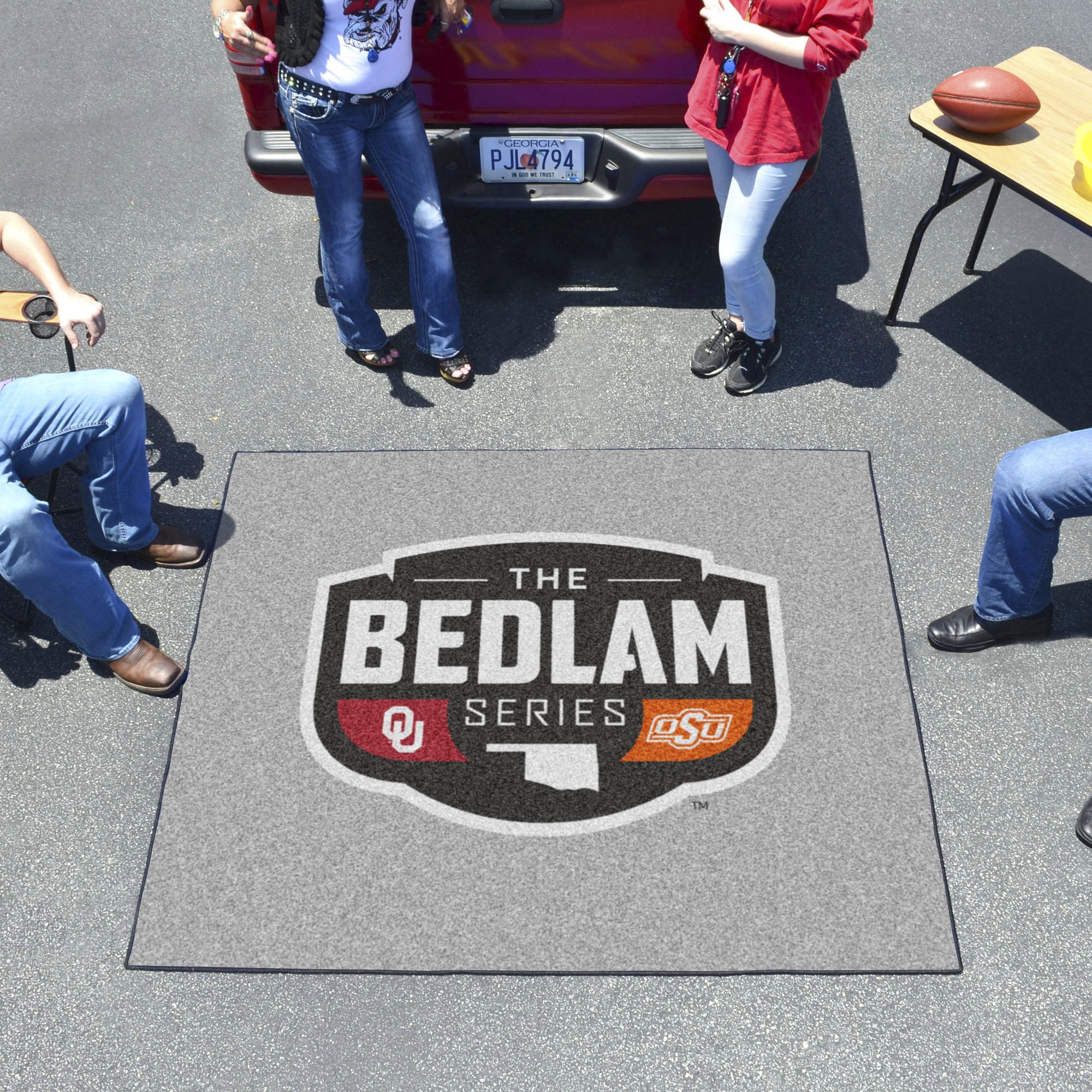 Bedlam Series Tailgater Area Mat - OSU & OU Football Rivalry