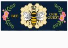 Bee Our Guest Sassafras Mat - 10 x 22 Insert Doormat