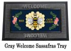 Bee Our Guest Sassafras Mat - 10 x 22 Insert Doormat