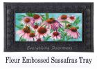 Sassafras Bees and Cone-flowers Mat - 10 x 22 Insert Doormat