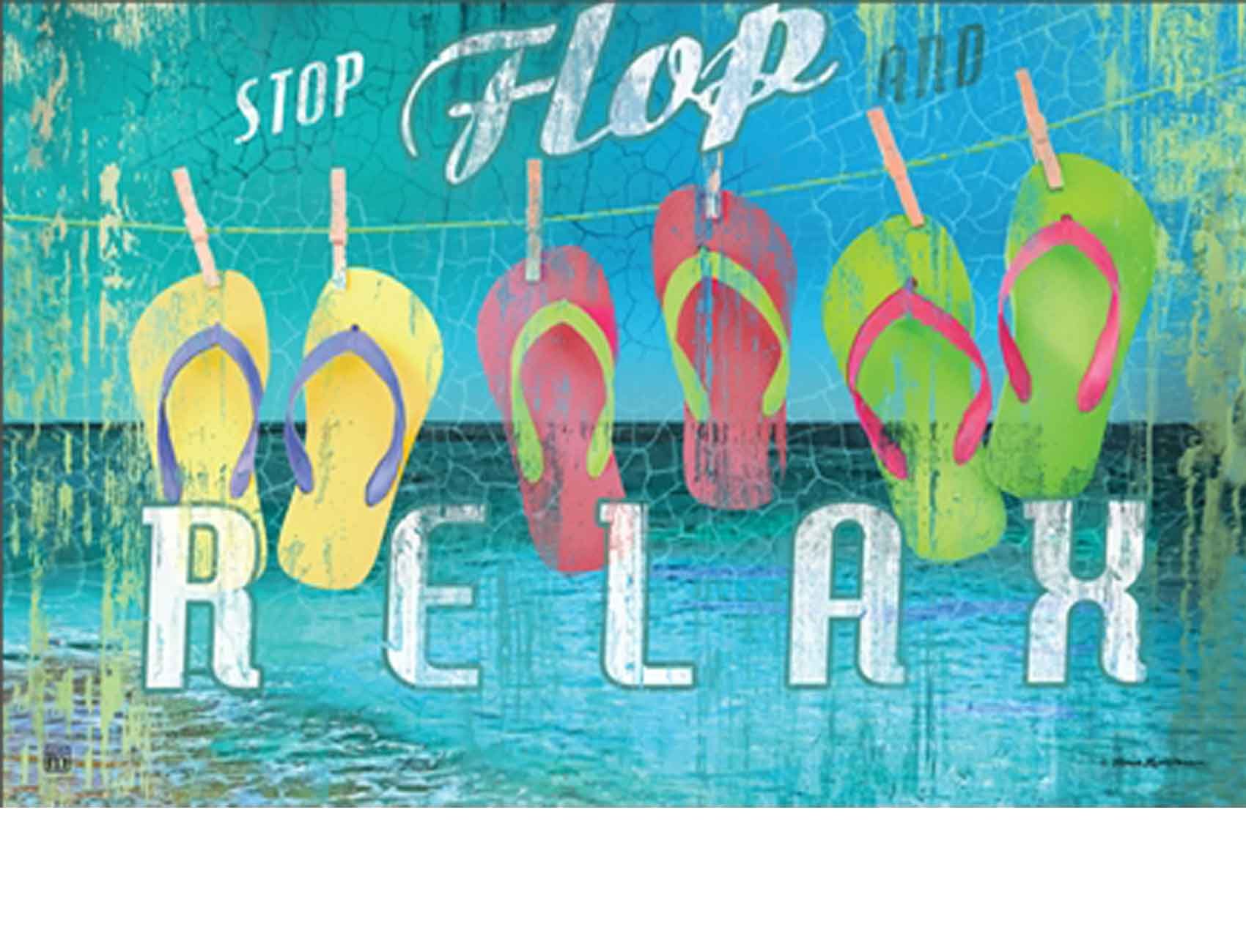 Indoor & Outdoor Better in Flip Flops MatMate Doormat18x30