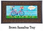 Bike Ride Blooms Sassafras Mat - 10x22 Insert Doormat