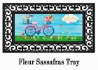 Bike Ride Blooms Sassafras Mat - 10x22 Insert Doormat