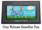 Bike Ride Blooms Sassafras Mat - 10x22 Insert Doormat