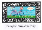 Bike Ride Blooms Sassafras Mat - 10x22 Insert Doormat