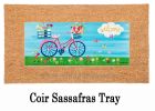 Bike Ride Blooms Sassafras Mat - 10x22 Insert Doormat