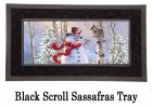 Sassafras Birch Forest Snowman Switch Doormat - 10 x 22