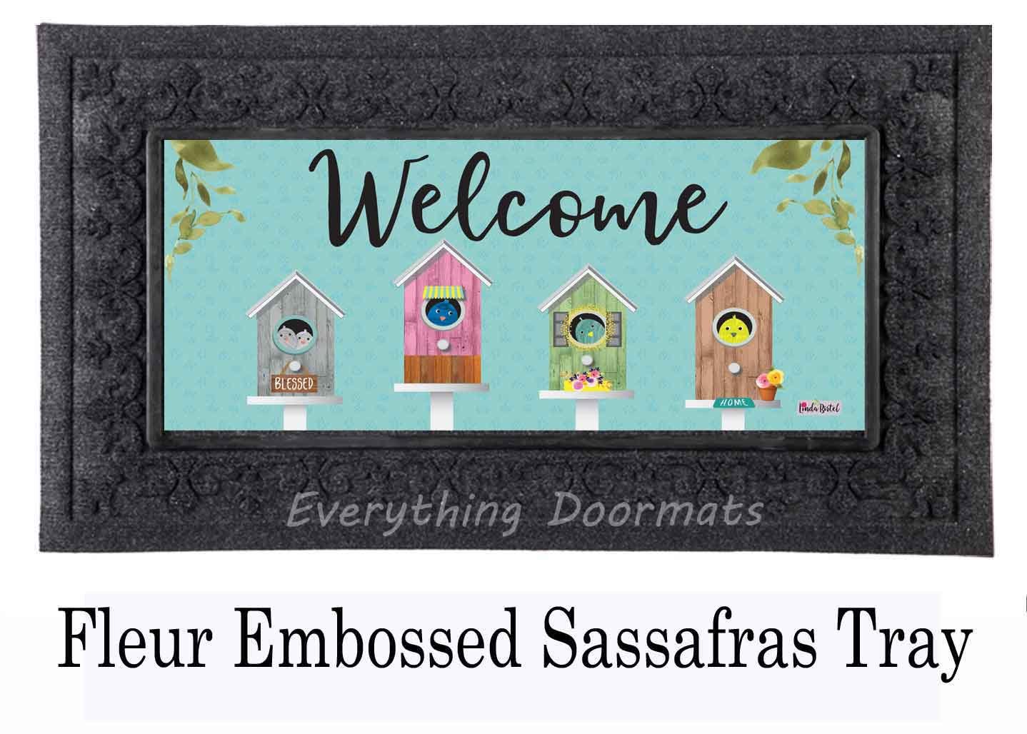 Birdhouse Friends Sassafras Mat 10x22 Insert Doormat