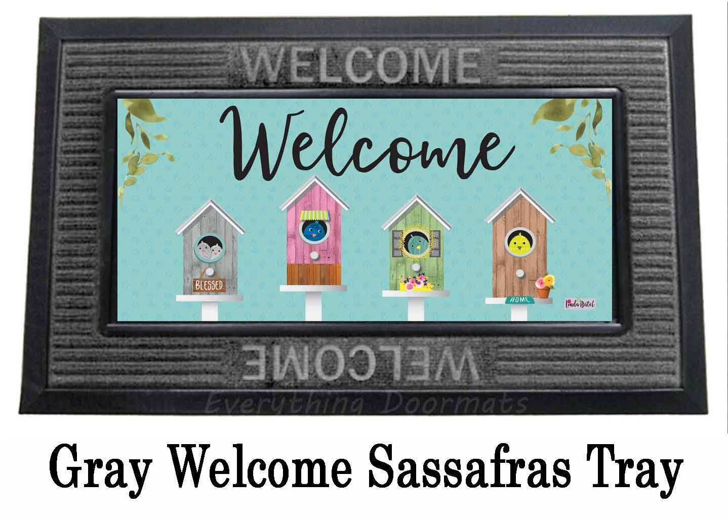 Birdhouse Friends Sassafras Mat 10x22 Insert Doormat