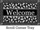 Black & White Welcome Indoor & Outdoor MatMate Doormat - 18x30