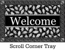 Black & White Welcome Indoor & Outdoor MatMate Doormat - 18x30