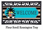 Black & White Pineapple Kensington Switch Insert Mat - 9 x 28