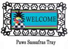 Black & White Pineapple Sassafras Mat - 10x22 Insert Doormat