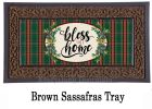 Bless this Home Plaid Sassafras Mat - 10 x 22 Insert Doormat