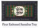 Bless this Home Plaid Sassafras Mat - 10 x 22 Insert Doormat