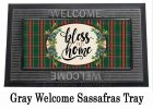 Bless this Home Plaid Sassafras Mat - 10 x 22 Insert Doormat