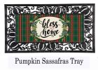 Bless this Home Plaid Sassafras Mat - 10 x 22 Insert Doormat