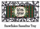 Bless this Home Plaid Sassafras Mat - 10 x 22 Insert Doormat