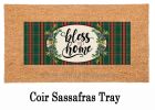 Bless this Home Plaid Sassafras Mat - 10 x 22 Insert Doormat