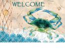 Indoor & Outdoor Blue Crab Net Insert Doormat-18x30