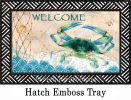 Indoor & Outdoor Blue Crab Net Insert Doormat-18x30