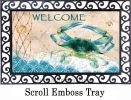 Indoor & Outdoor Blue Crab Net Insert Doormat-18x30