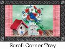 Bluebird & Flags Indoor & Outdoor Doormat - 18 x 30