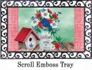 Bluebird & Flags Indoor & Outdoor Doormat - 18 x 30