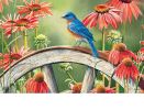 Bluebird Visit Indoor & Outdoor MatMate Doormat - 18 x 30