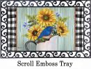 Bluebirds & Flowers Indoor & Outdoor Insert Doormat - 18 x 30