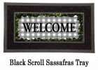 Boxwood Framed Plaid Sassafras Mat - 10 x 22 Insert Doormat