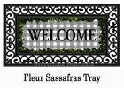 Boxwood Framed Plaid Sassafras Mat - 10 x 22 Insert Doormat